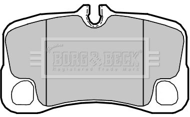 BORG & BECK stabdžių trinkelių rinkinys, diskinis stabdys BBP2359